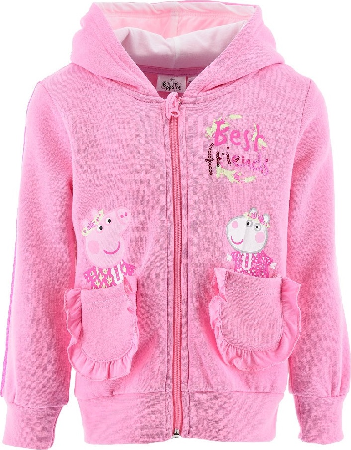 Ružová mikina s kapucňou Peppa Pig Veľkosť: 98