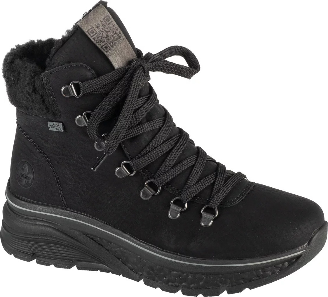 Čierne dámske členkové zimné topánky Rieker Booties 48034-00 Veľkosť: 38