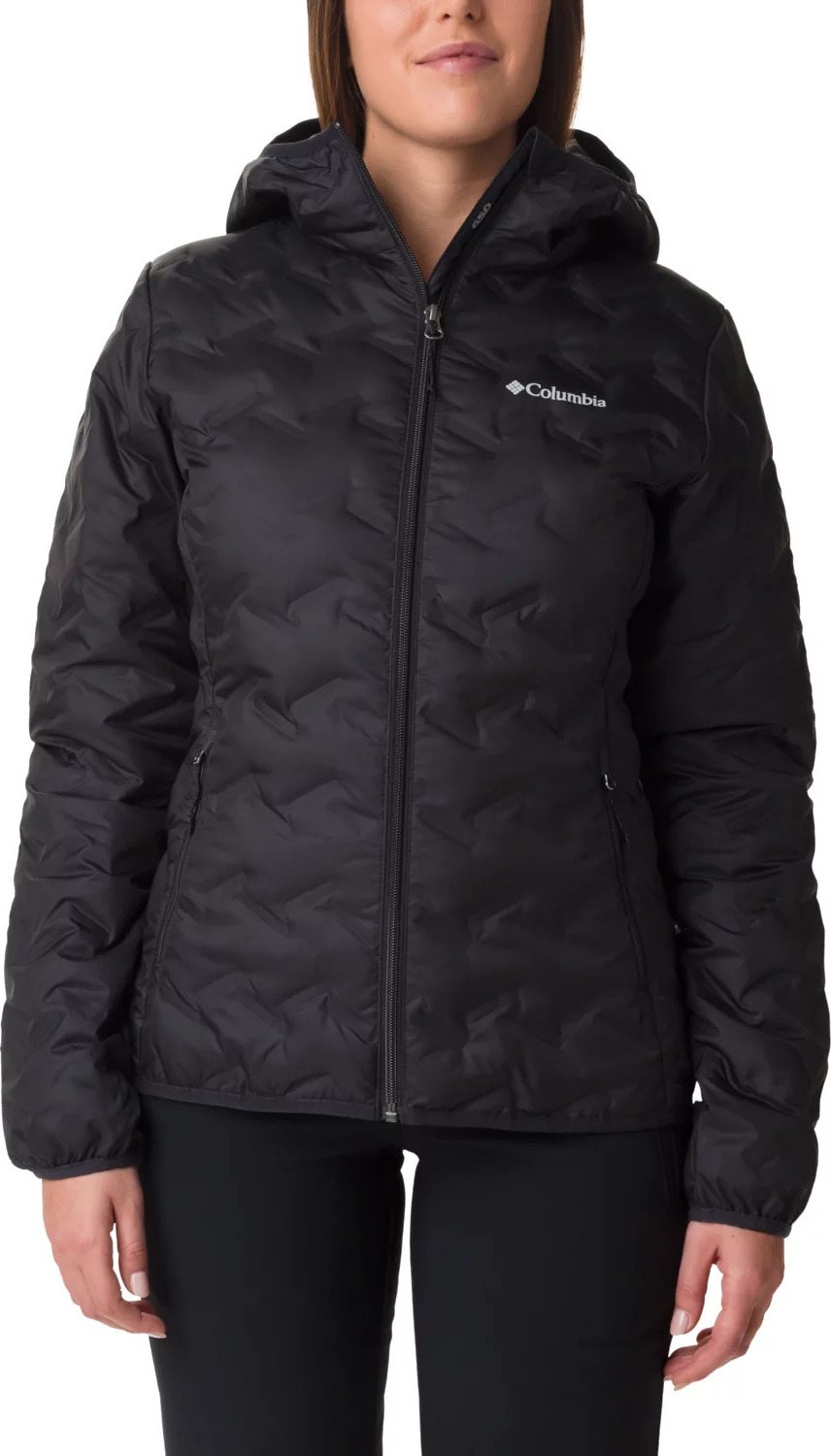 Čierna dámska športová bunda Columbia Delta Ridge II Down Hooded Jacket 2088253010 Veľkosť: L