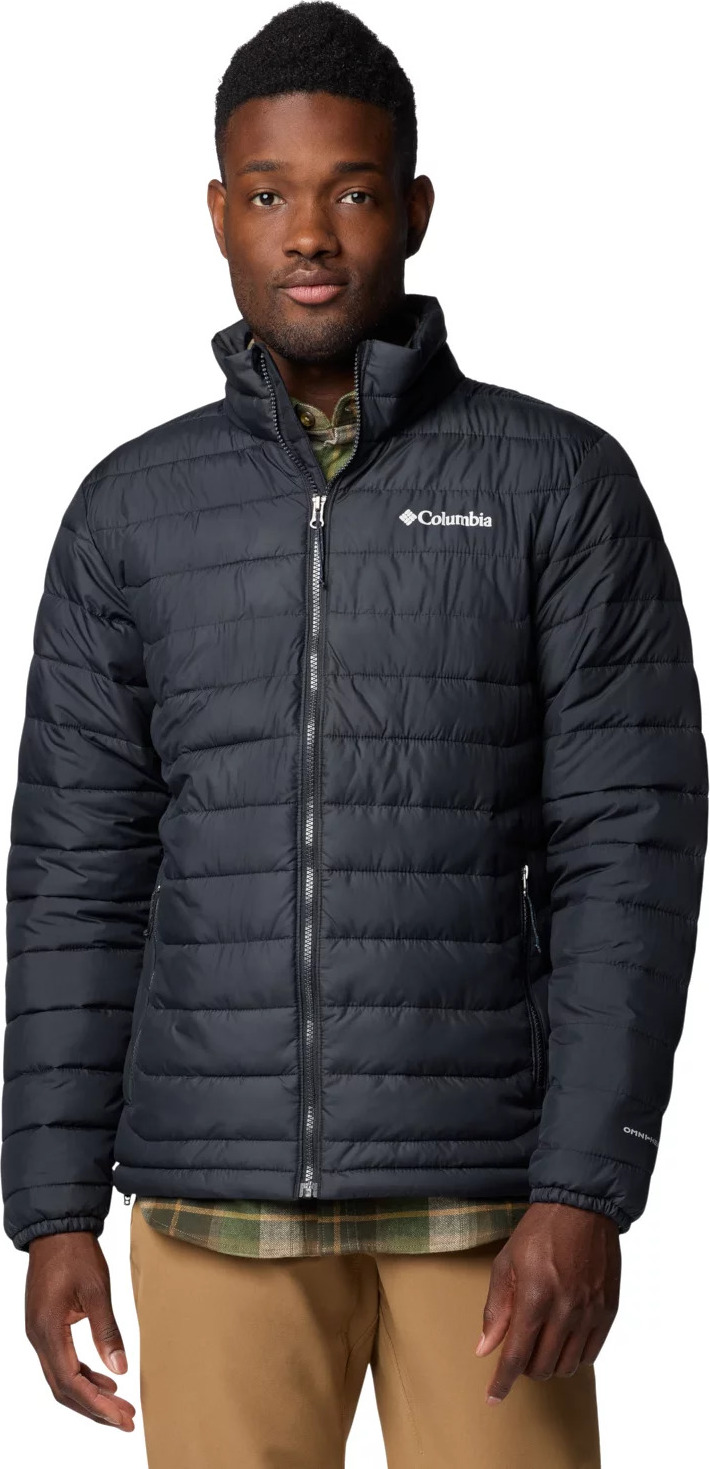 Čierna pánska bunda Columbia Powder Lite II Jacket 2086964010 Veľkosť: M