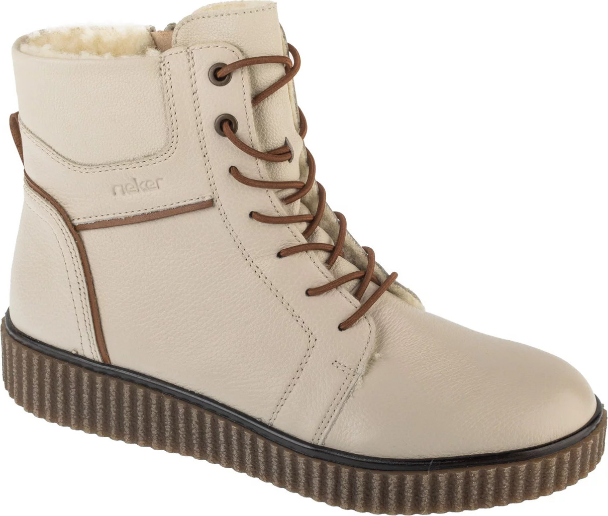 Smotanové dámske členkové topánky Rieker Booties Y4303-80 Veľkosť: 38