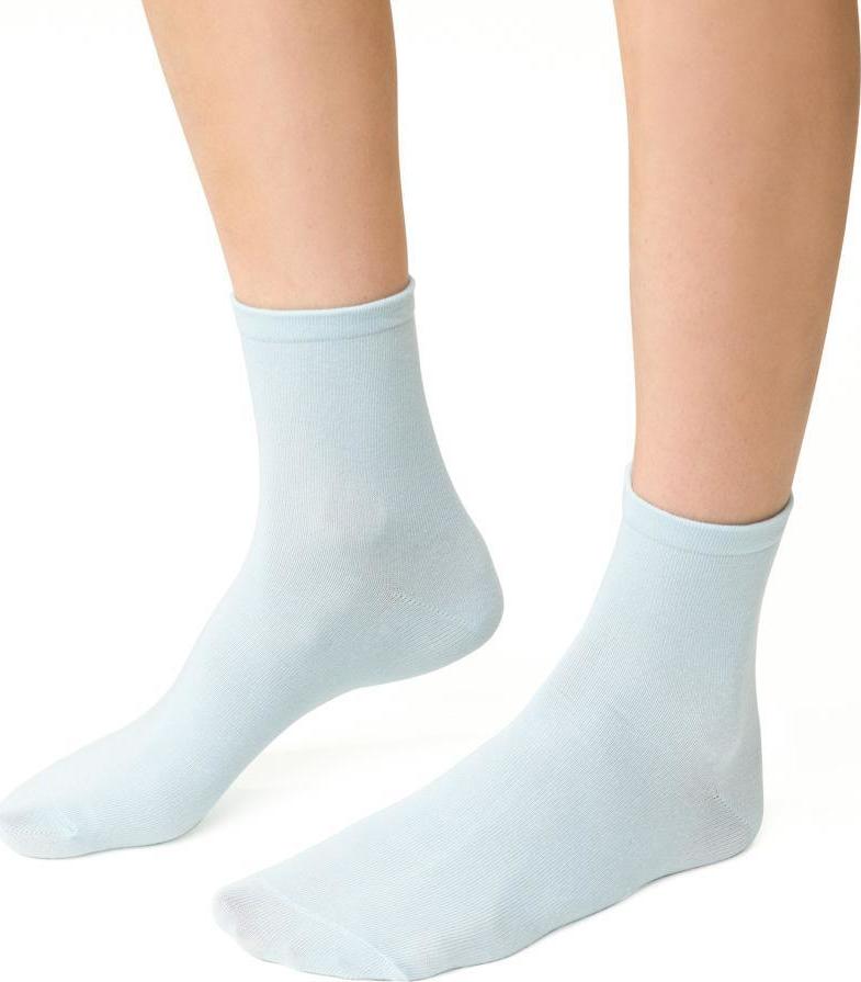 Svetlomodré dámske členkové ponožky Art. 037 K064, BLUE Veľkosť: 35/37