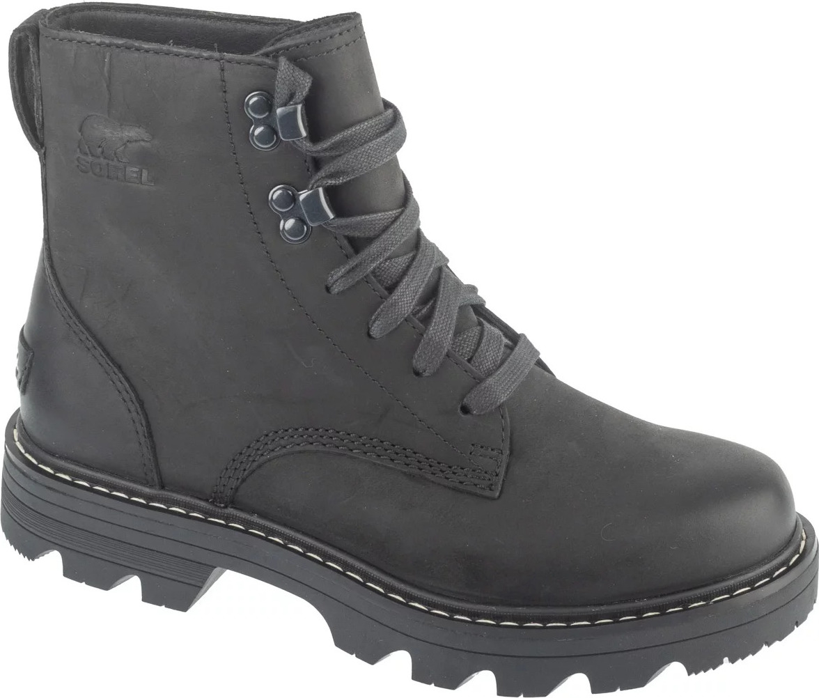 Čierne dámske kožené workery Sorel Revel Rd Boot Lace Wp 2144871010 Veľkosť: 39