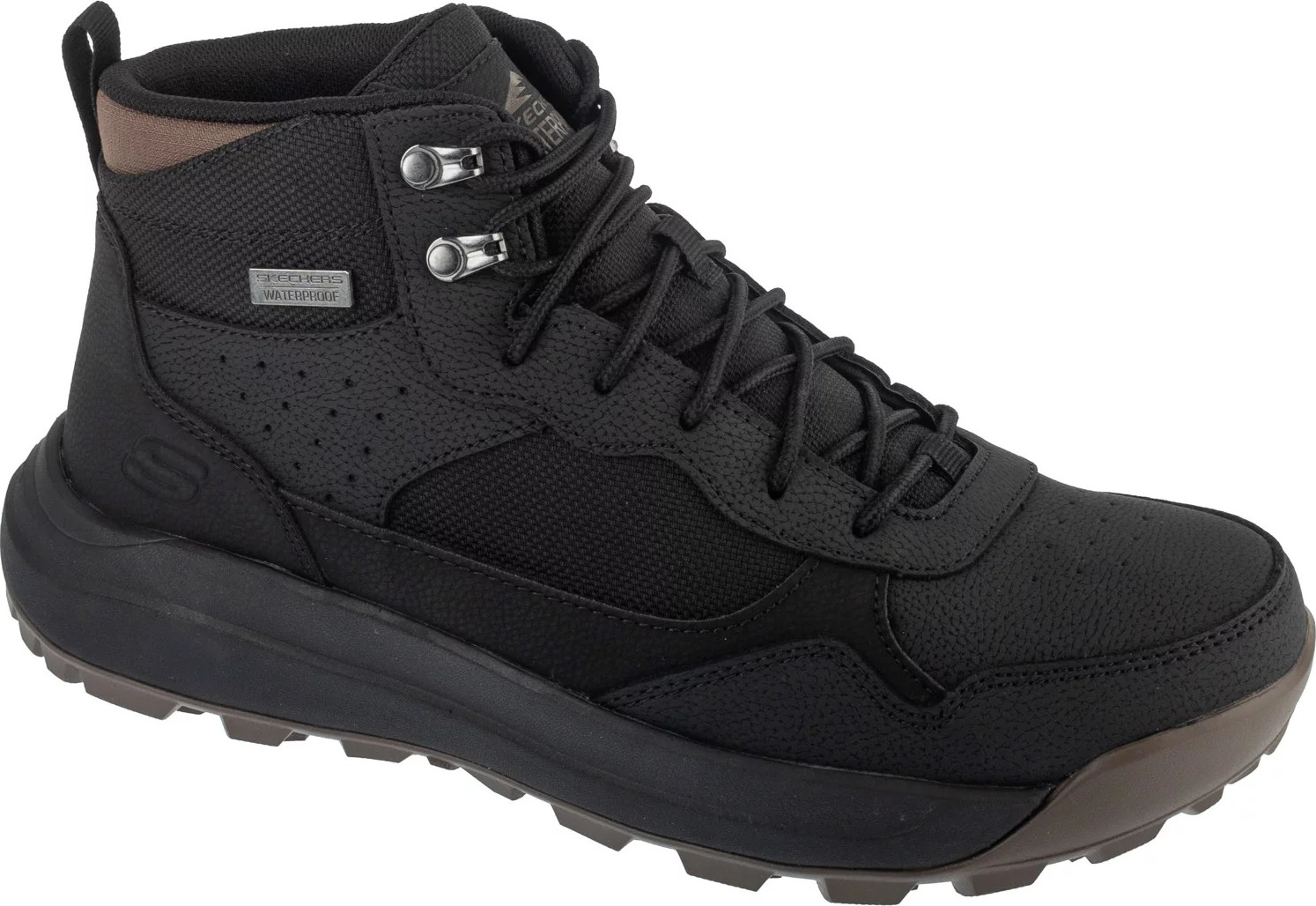 Čierne pánske zimné členkové topánky Skechers Cambert - Harlan 210932-BLK Veľkosť: 44