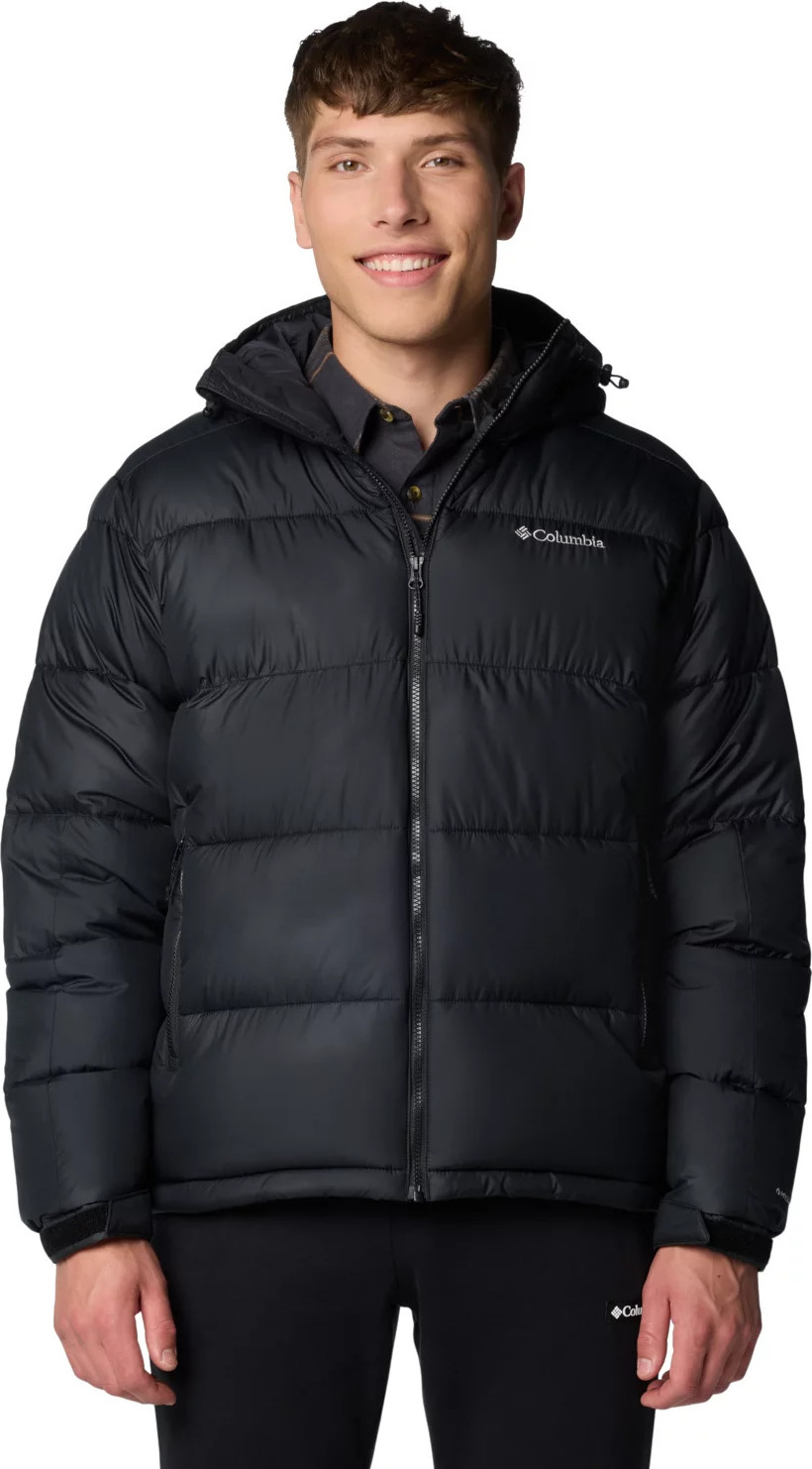 Čierna pánska páperová prešívaná bunda Columbia Pike Lake II Hooded Jacket 2050931012 Veľkosť: L