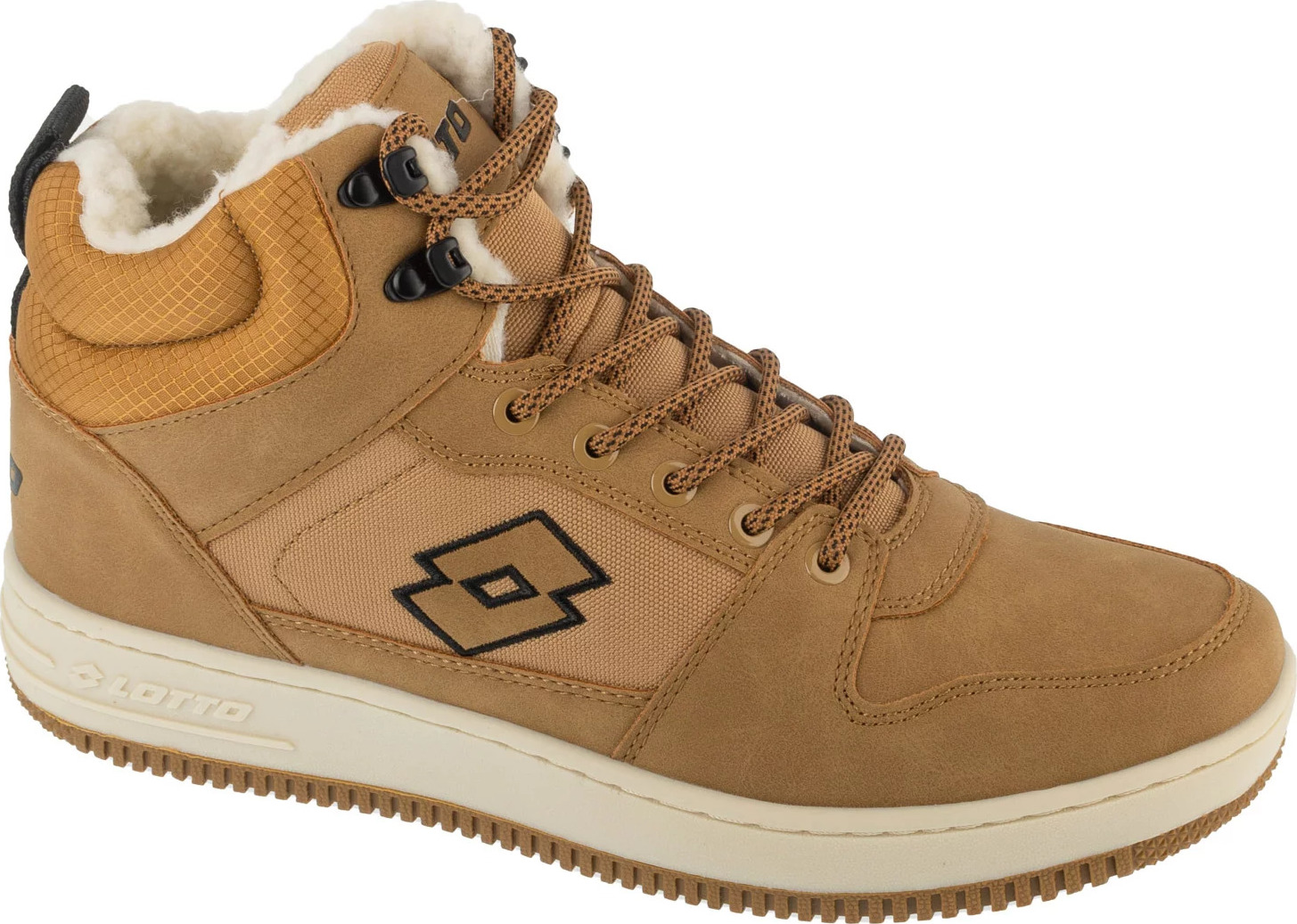 Svetlohnedé pánske zateplené tenisky Lotto Prehna Fur 2400380U-7211 Veľkosť: 42