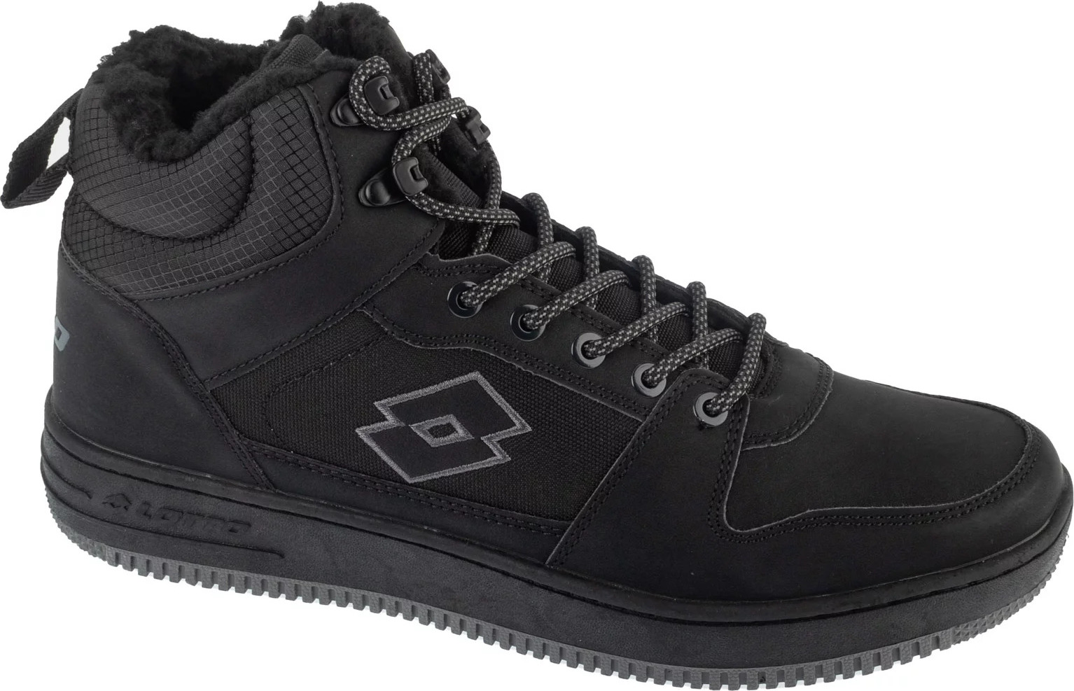 Čierne pánske zateplené tenisky Lotto Prehna Fur 2400380U-1111 Veľkosť: 46