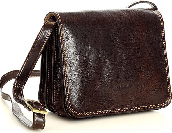 MARCO MAZZINI coffee hnedá crossbody kabelka l178e Veľkosť: ONE SIZE