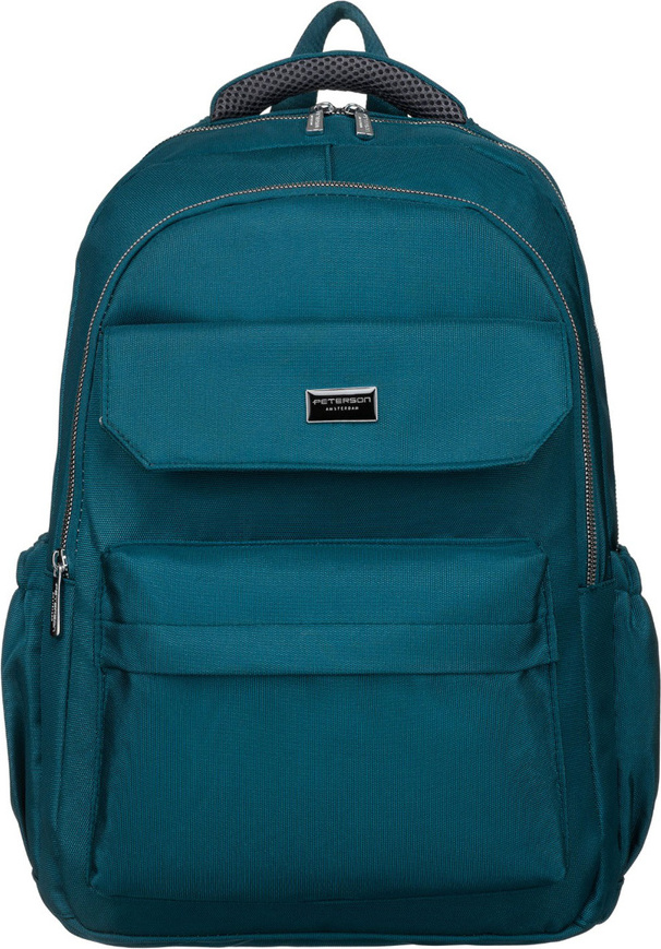 Peterson Tyrkysový cestovný batoh s držiakom na kufor PTN CPY-02 Veľkosť: ONE SIZE