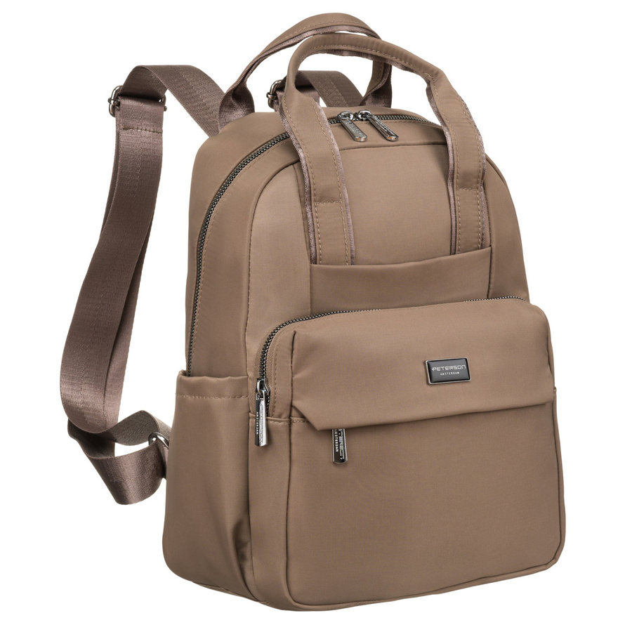 Elegantný béžový dámsky batoh Peterson PTN CPY-03 Veľkosť: ONE SIZE