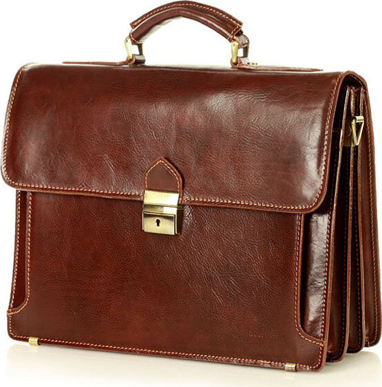 MARCO MAZZINI aktovka ROBERTO - classic hnedá 35b Veľkosť: ONE SIZE