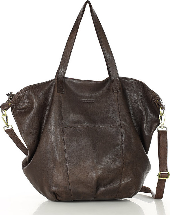 MARCO MAZZINI Tmavohnedá shopper kabelka (VS1d) Veľkosť: ONE SIZE