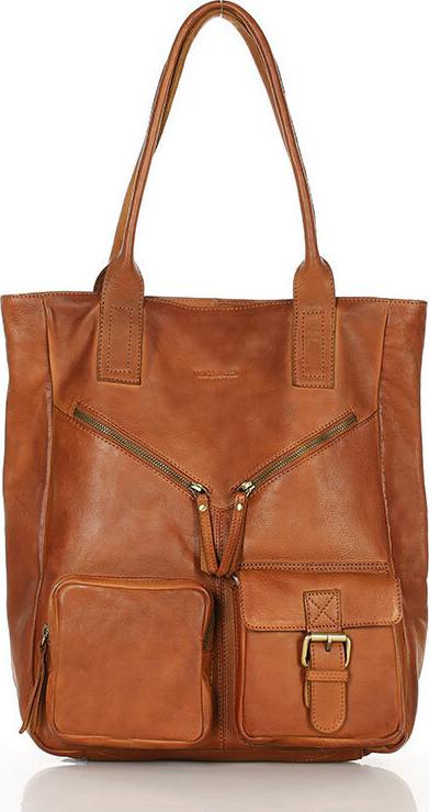 MARCO MAZZINI camel kabelka s vreckami (vs31d) Veľkosť: ONE SIZE