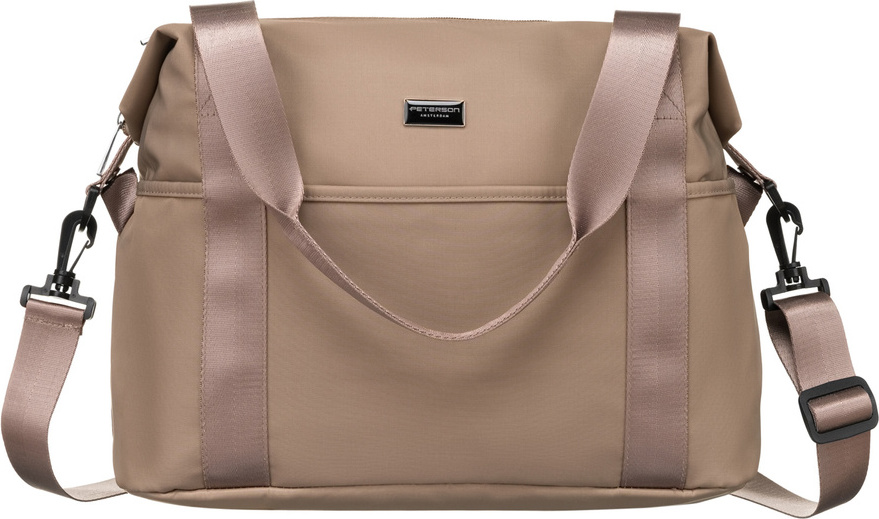 Peterson Béžová dámska malá cestovná taška PTN CTY-12 Veľkosť: ONE SIZE