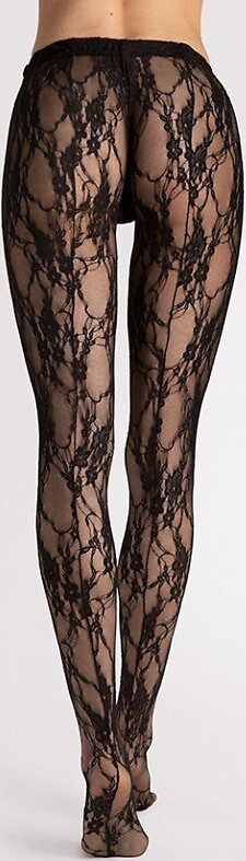 Čierne vzorované silonky Fiore Donatella 5000 S-L Veľkosť: S