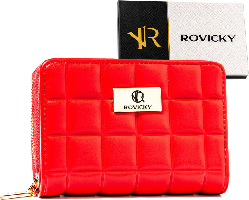 Červená dámska peňaženka Rovicky V296 R-PKK-02 Veľkosť: ONE SIZE