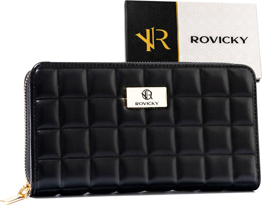 Čierna veľká dámska peňaženka Rovicky V292 R-PKK-01 Veľkosť: ONE SIZE