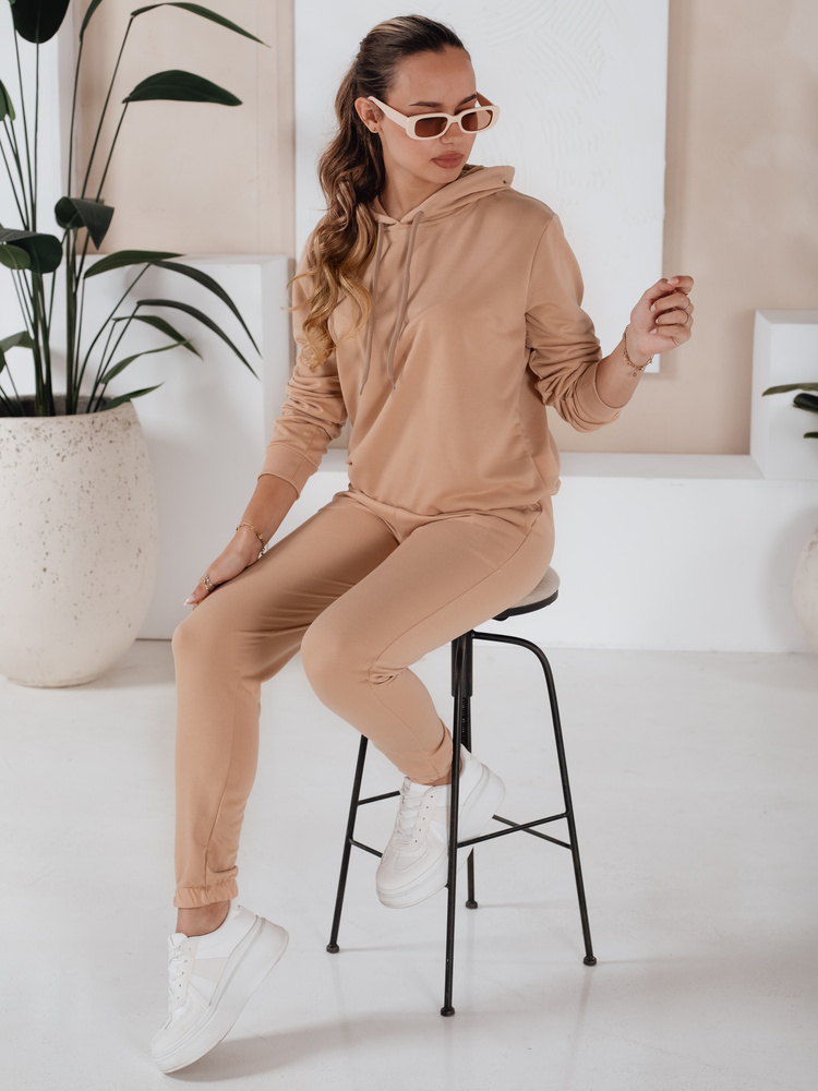 Béžová teplákovka s kapucňou MIGEL AY0805 Veľkosť: M