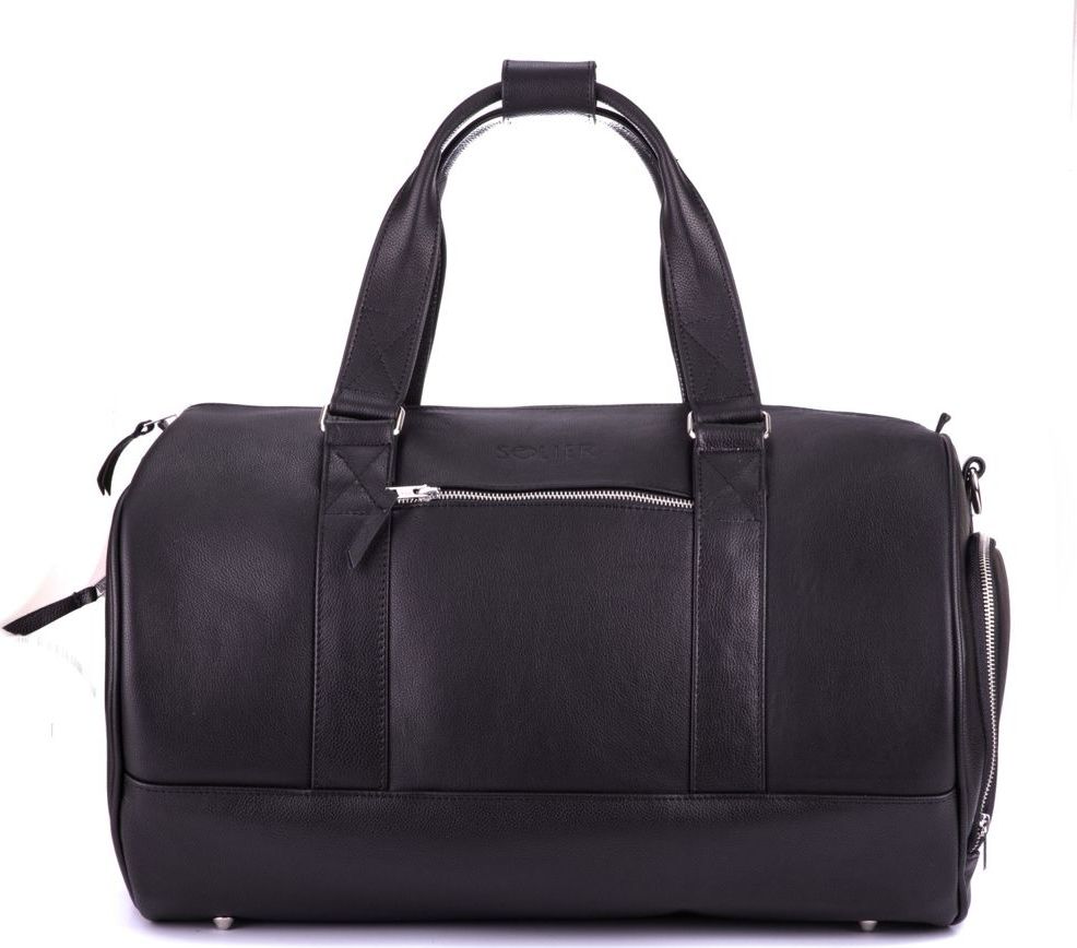 LUXUSNÁ KOŽENÁ TAŠKA SOLIER SL19 BLACK Veľkosť: ONE SIZE