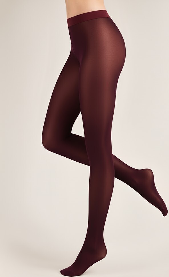 Čierne nepriehľadné pančuchy Gabriella 121 Microfibra 40 deň Veľkosť: S, Barva: Vínová