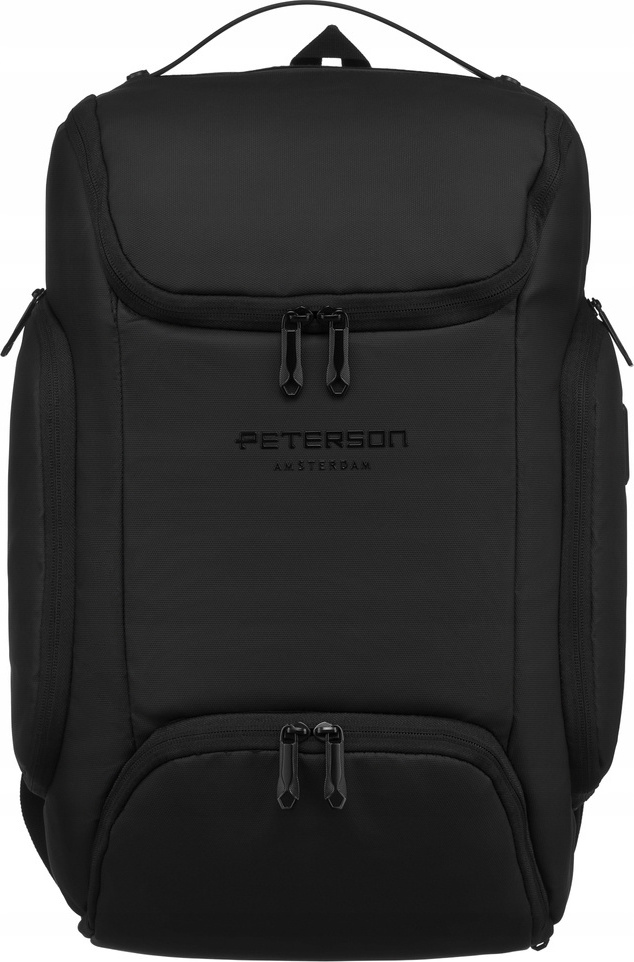 Peterson čierny priestranný batoh na notebook PTN 2305 Veľkosť: ONE SIZE