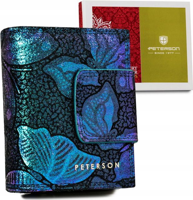 Peterson Malá modrá peňaženka s motýlikmi Y463 [DH] PTN 42329-ONBF Veľkosť: ONE SIZE