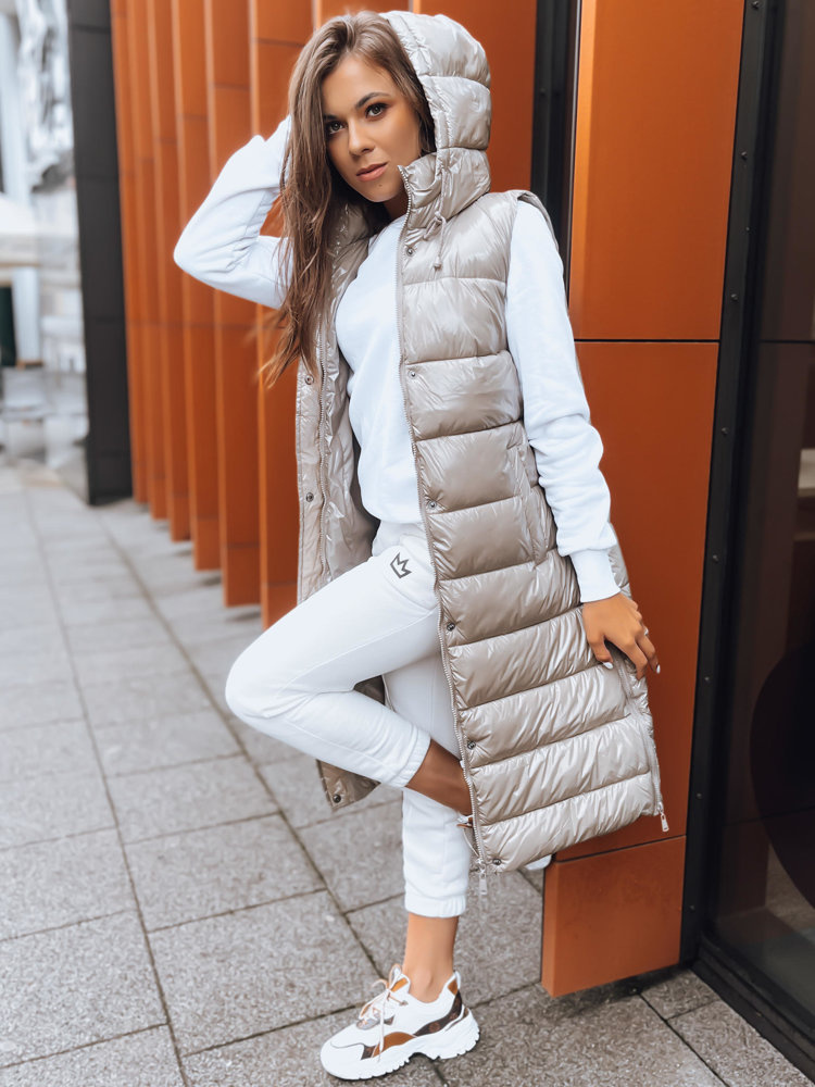 Béžová prešívaná vesta GANTINI TY3745 Veľkosť: S