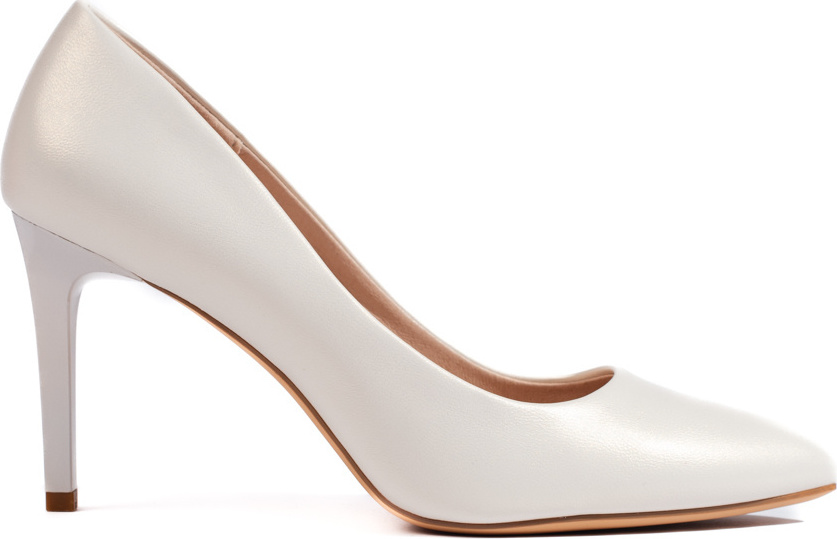 Klasické biele perleťové lodičky 1339PEA Veľkosť: 37