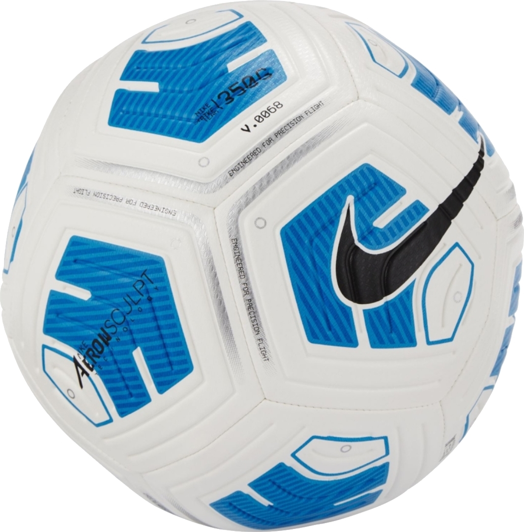 Bielo-modrá futbalová lopta Nike Strike Team Ball CU8064-100 Veľkosť: 5
