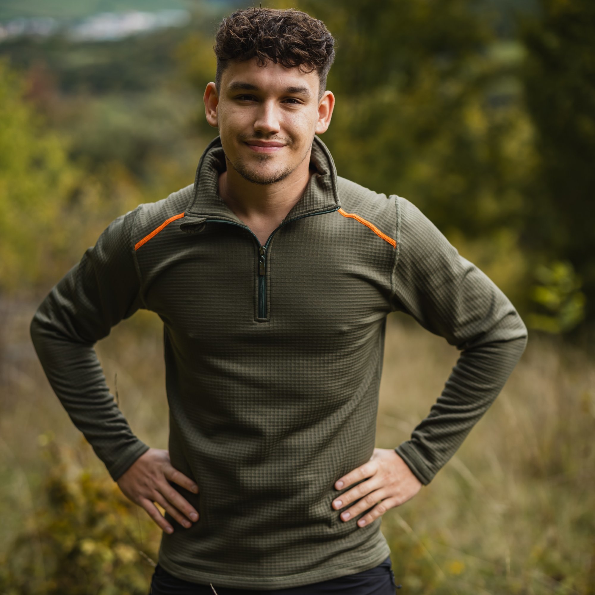 Khaki pánsky funkčný hrejivý rolák Veľkosť: 4XL