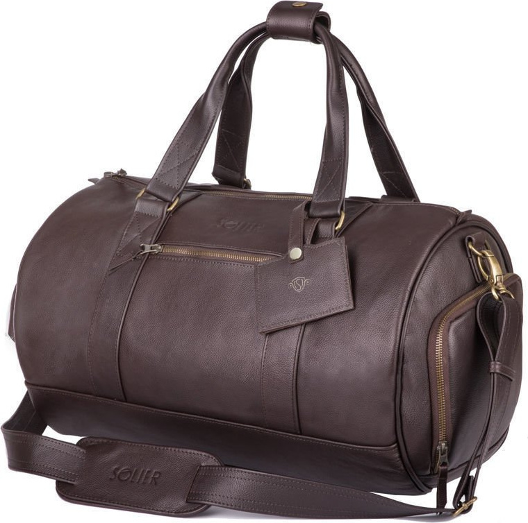 HNEDÁ KOŽENÁ TAŠKA SOLIER SL19 BROWN Veľkosť: ONE SIZE