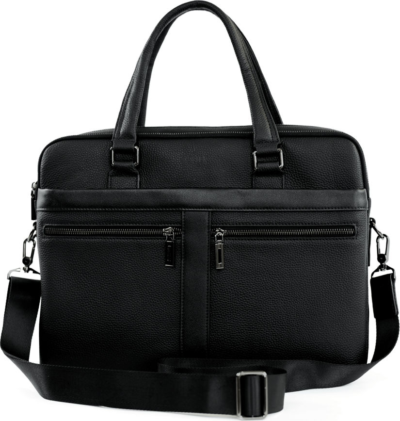 Kožená čierna pánska taška na notebook Solier LORIEN SL41 LORIEN BLACK 252316 Veľkosť: ONE SIZE