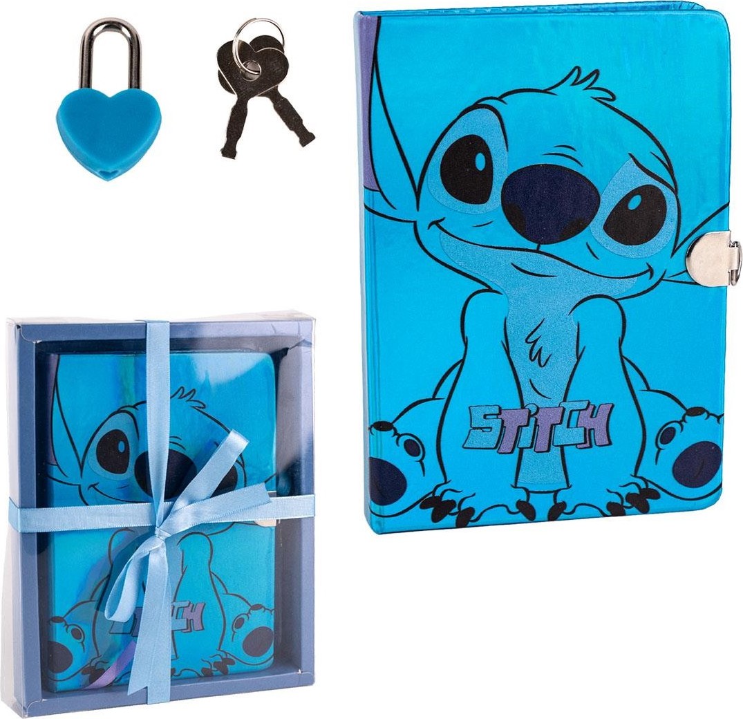 Modrý diár s kľúčom Disney Stitch Veľkosť: ONE SIZE