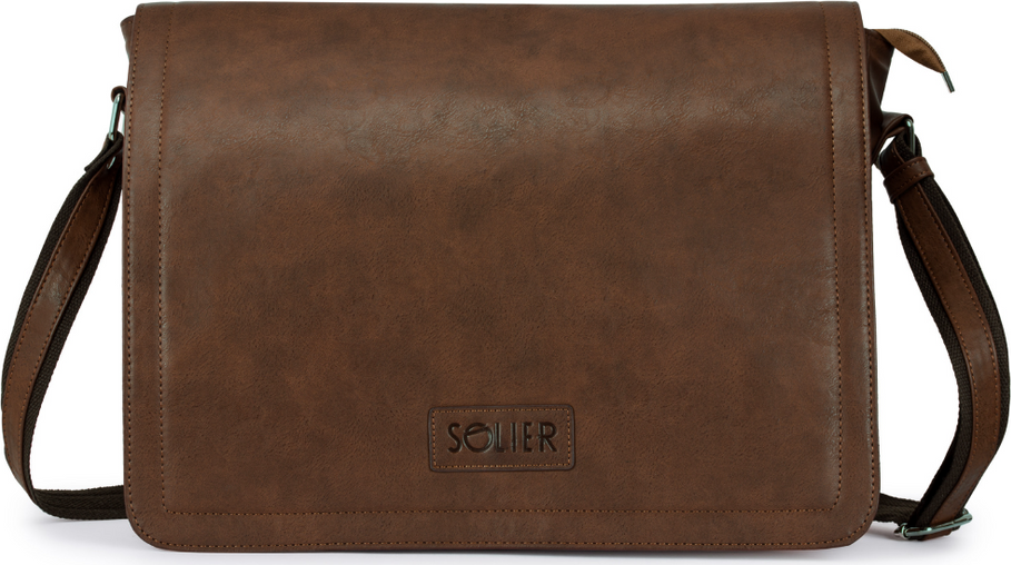 Solier pánska hnedá taška cez rameno S11 BROWN VINTAGE Veľkosť: ONE SIZE
