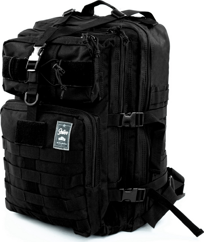 Taktický čierny turistický batoh 50 l Solier Grimnar SV23 GRIMNAR BLACK 235 Veľkosť: ONE SIZE
