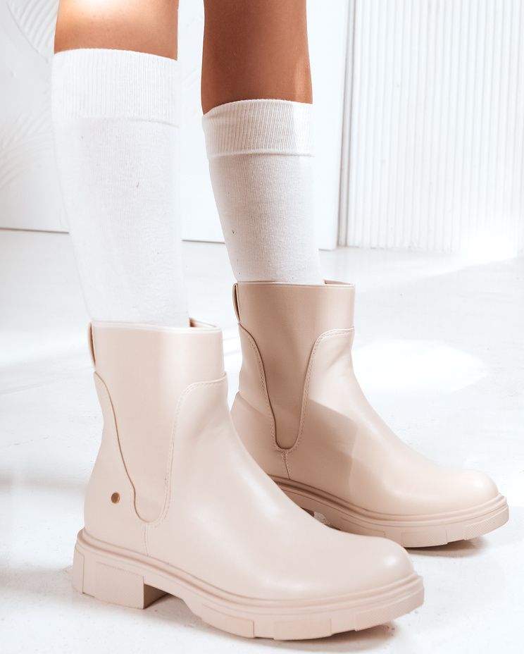 Dámske béžové čižmy ZY1230 Veľkosť: 38