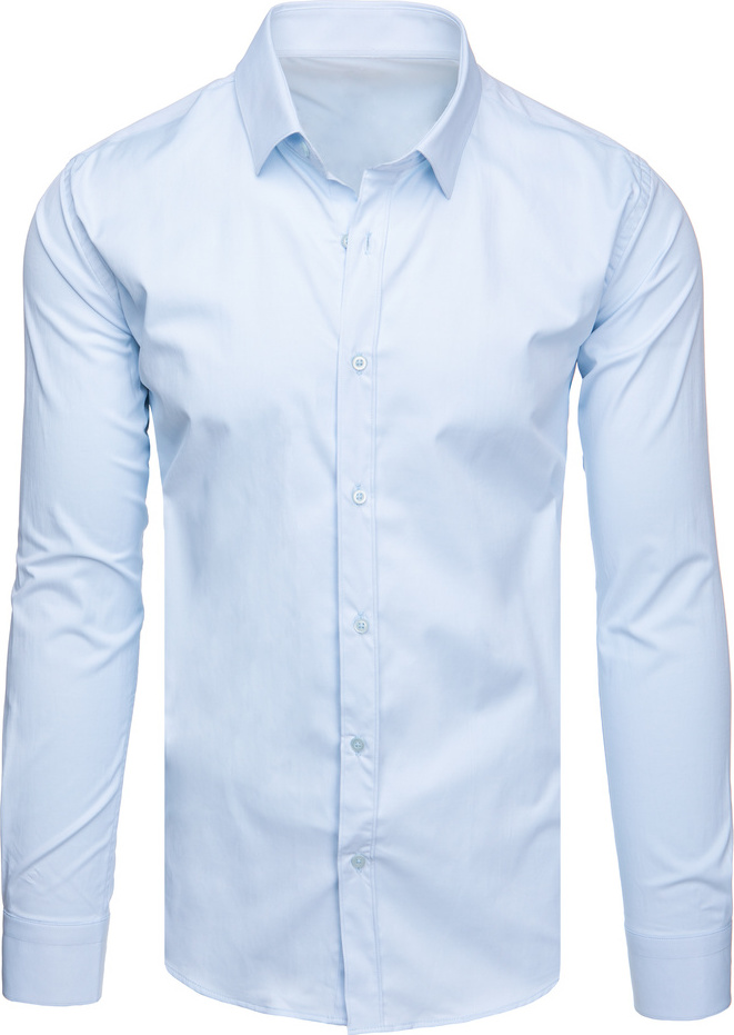 Elegantná svetlomodrá pánska košeľa DX2614 Veľkosť: 2XL