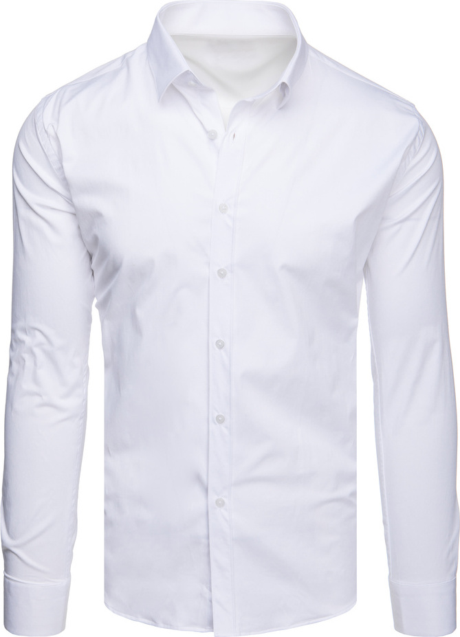 Elegantná biela pánska košeľa DX2617 Veľkosť: XL