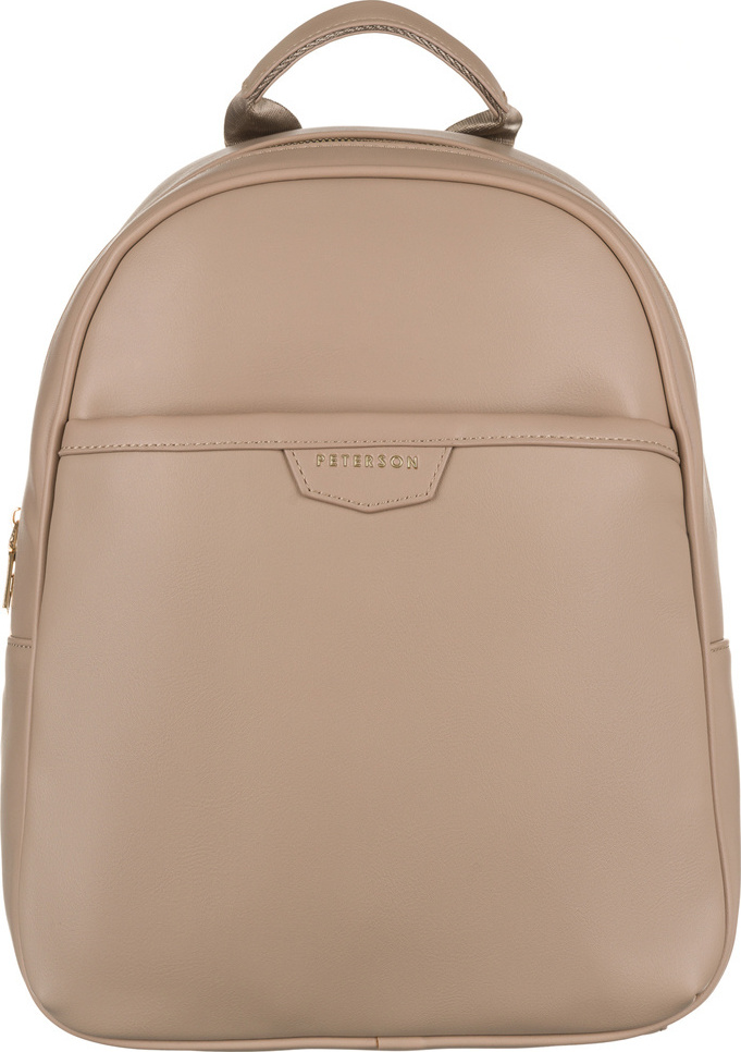 Peterson Béžový štýlový priestranný batoh [DH] PTN PLEC-ALE-3 Veľkosť: ONE SIZE