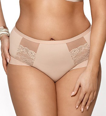 Béžové nohavičky Gorsenia Luisse K 442 Luisse Veľkosť: 2XL, Barva: Béžová