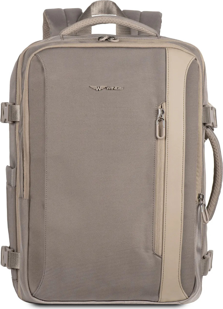 Béžový cestovný batoh Wings Skylark SKY001, Wings multifunctional backpack, BEIGE Veľkosť: ONE SIZE