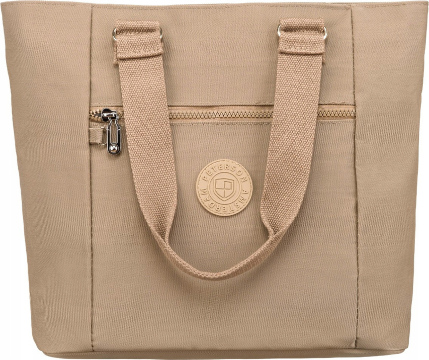 Peterson béžová priestranná shopper taška PTN 3301-CO Veľkosť: ONE SIZE