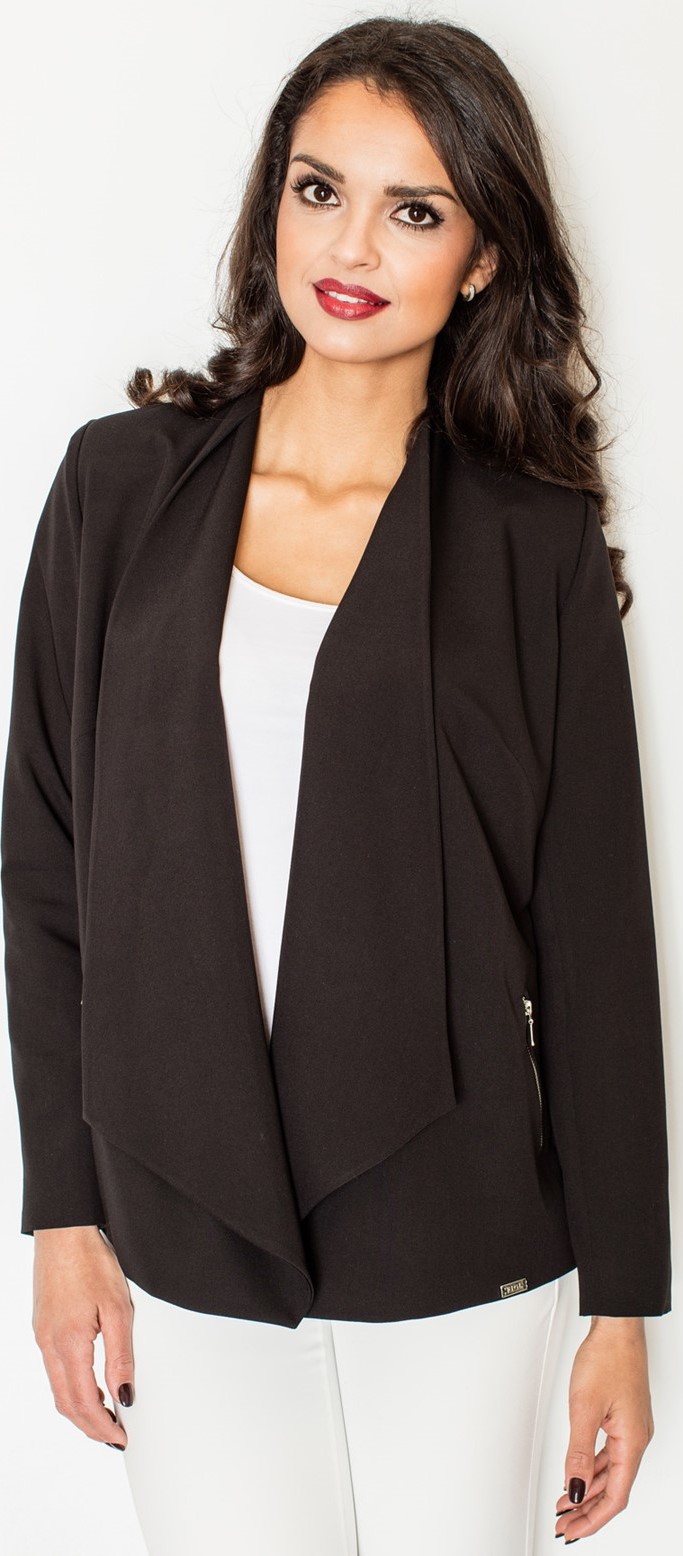 Dámsky čierny blejzer M435 Veľkosť: L