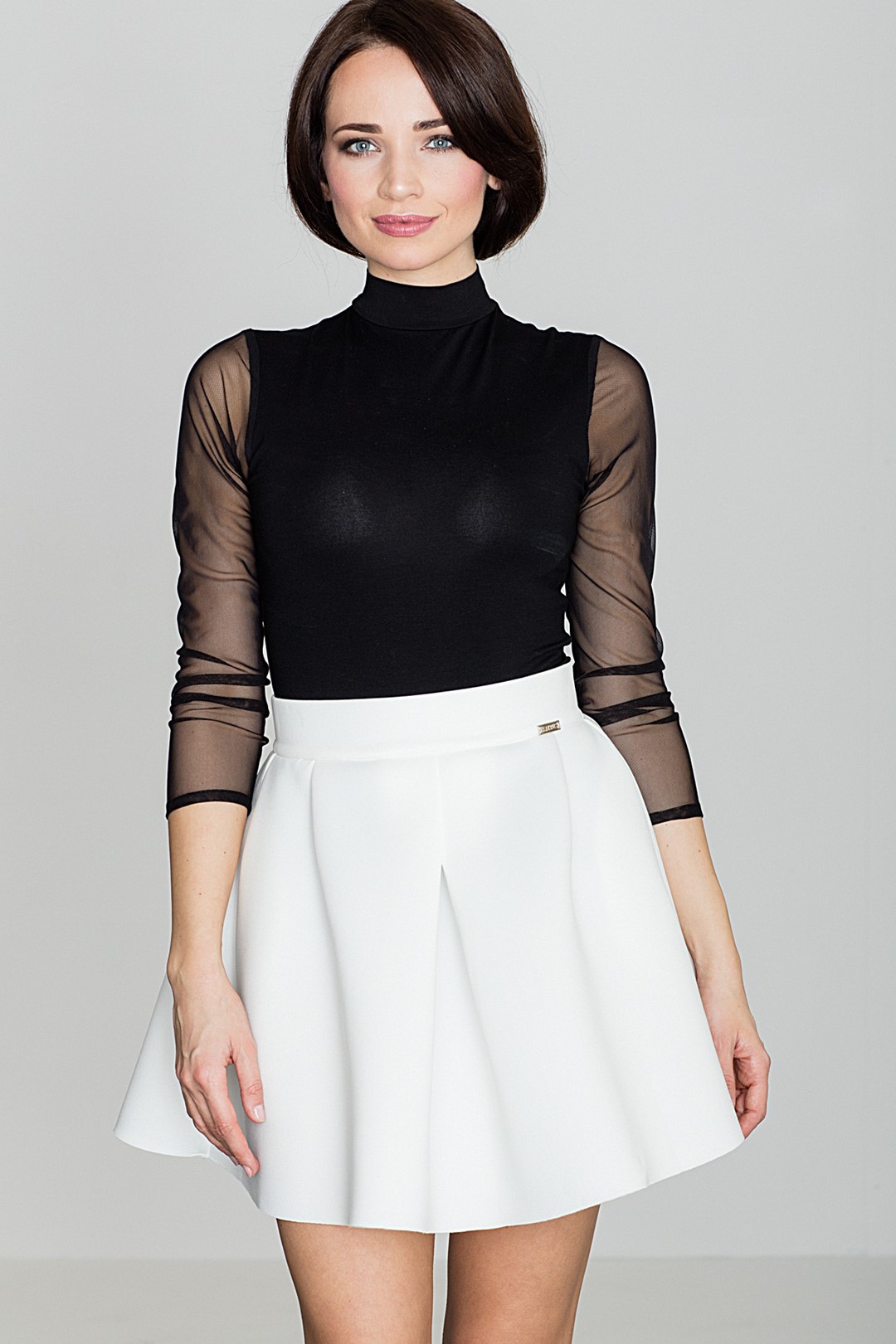 Dámska sukňa v smotanovej farbe K228 Veľkosť: M