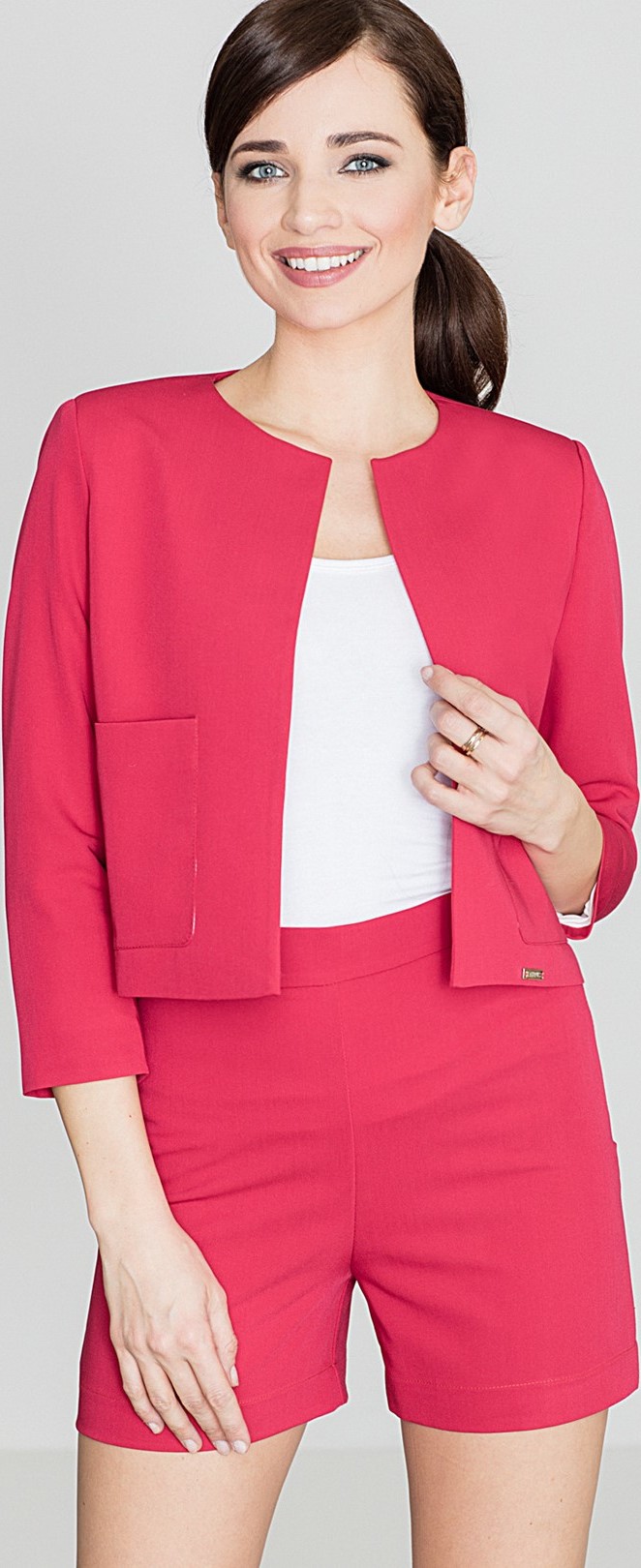 Dámske červené šortky K294 Veľkosť: XL