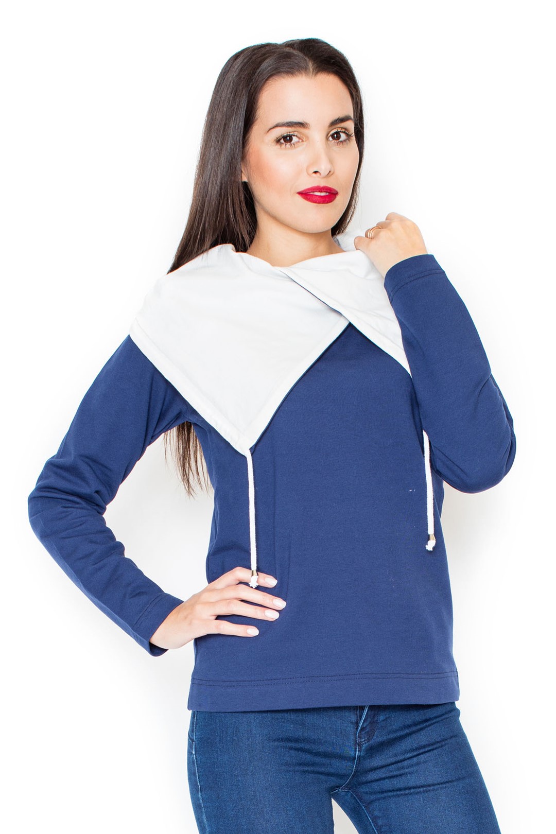 Dámska modrá mikina K140 Navy Veľkosť: XL