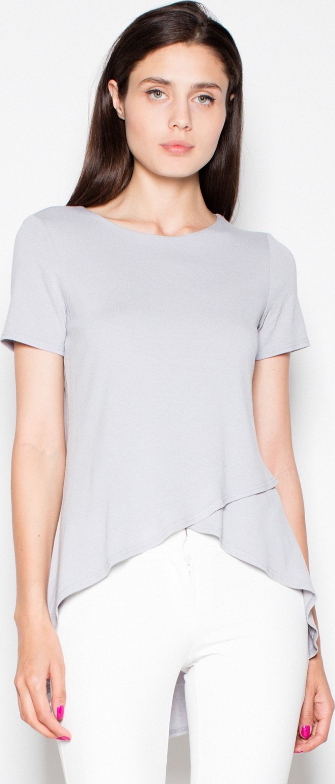 Asymetrická blúzka VT085 Grey Veľkosť: XL