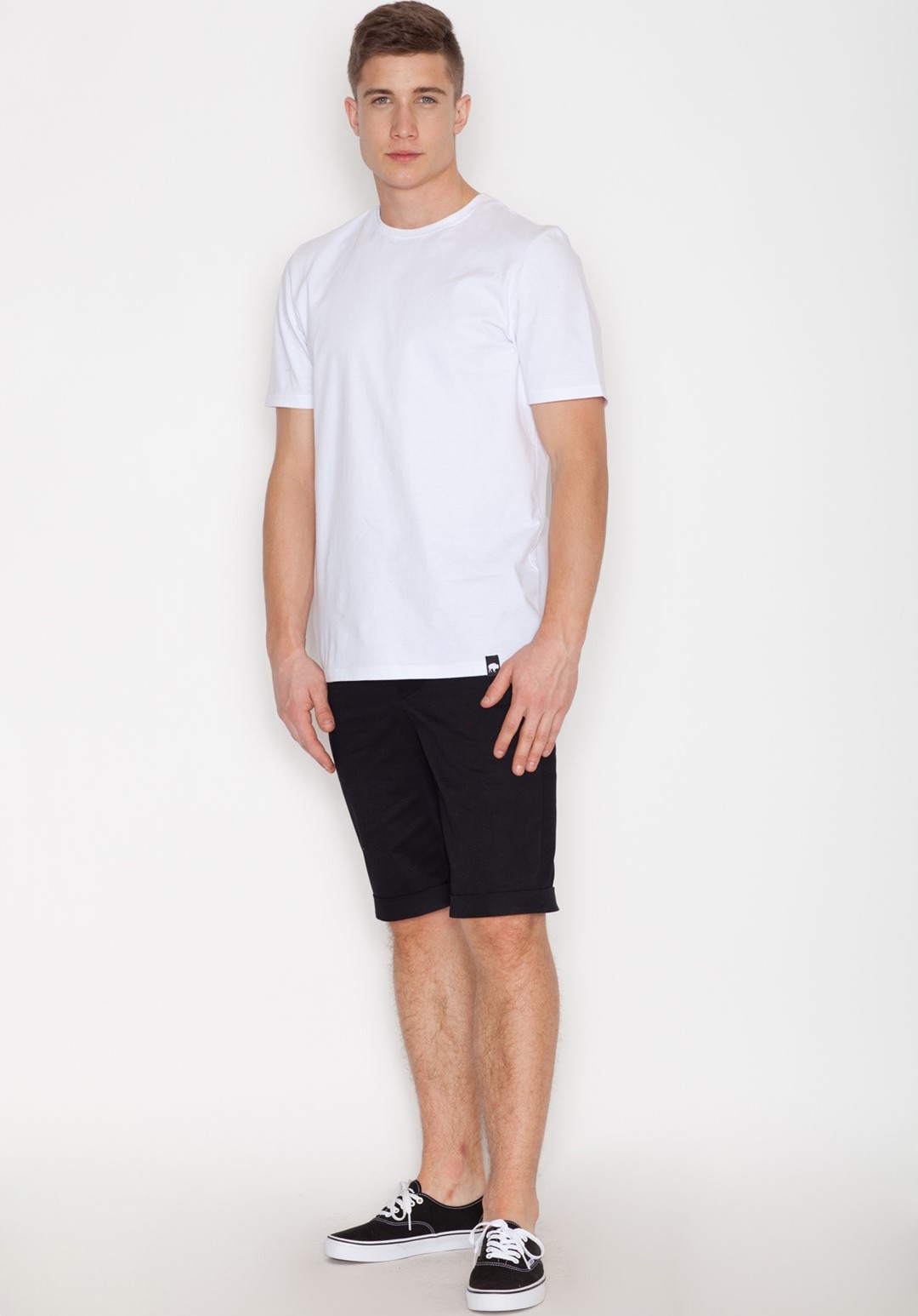 Pánske basic šortky V022 Black Veľkosť: S