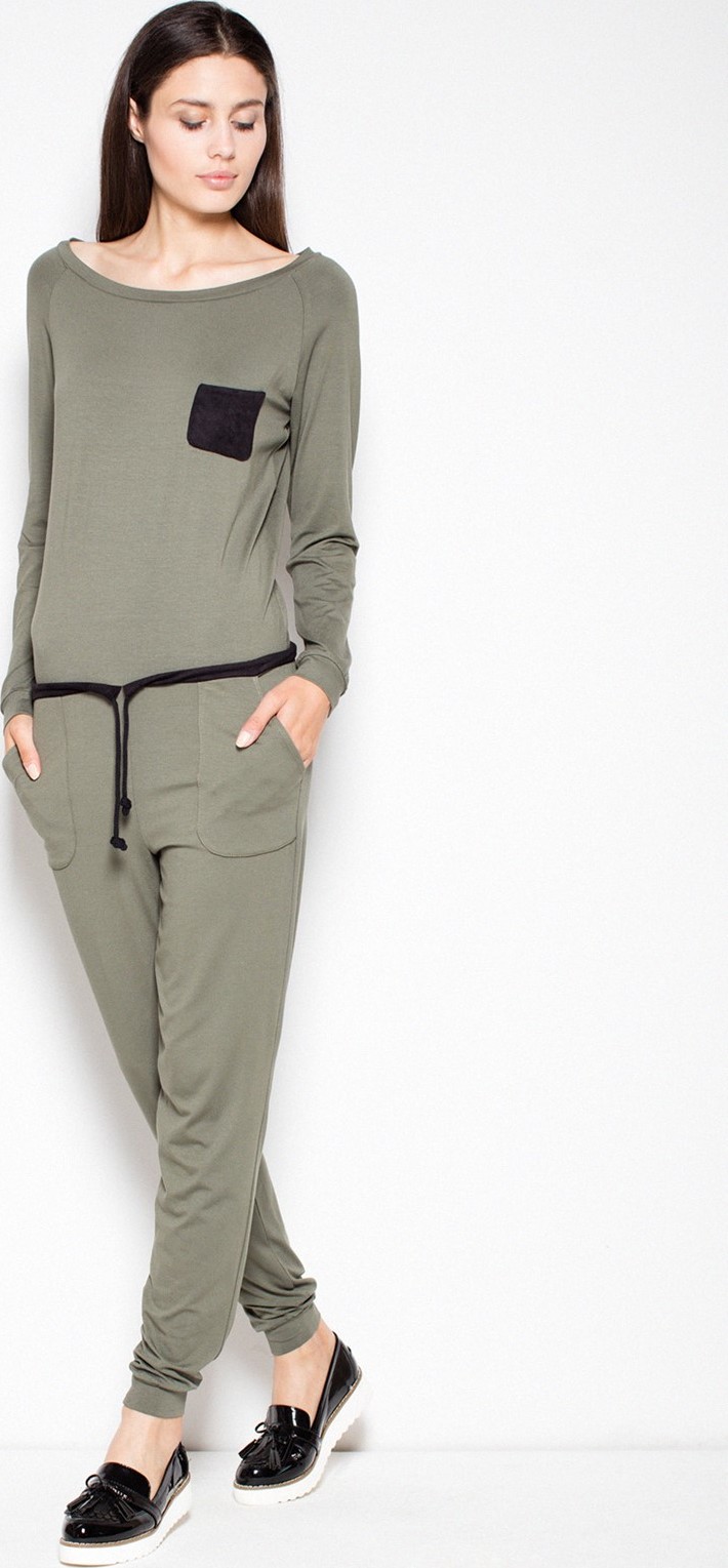 Olivový dlhý overal VT023 Olive green Veľkosť: L