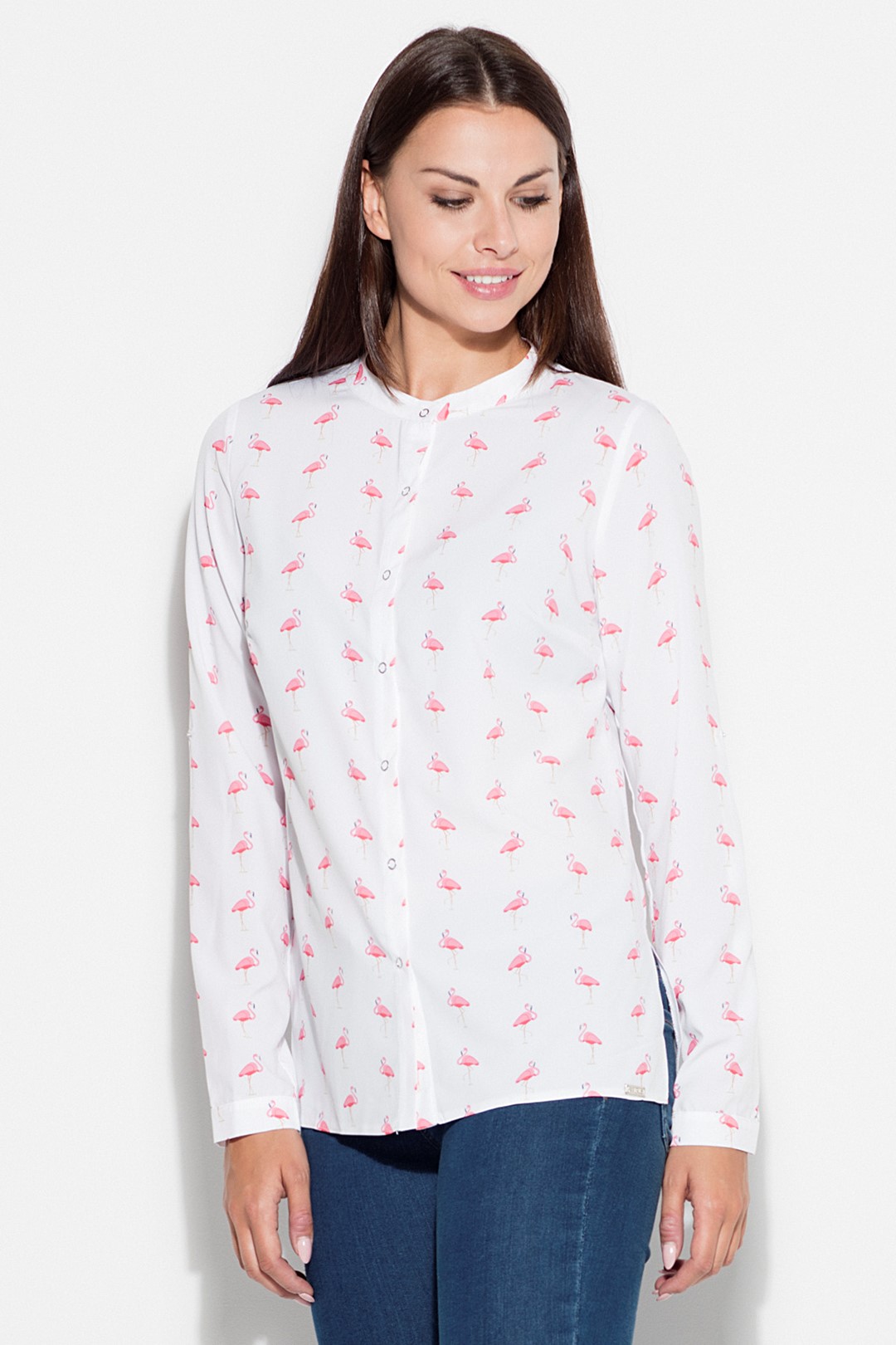 Košeľa motív plameniaky K400 Pattern 13 Veľkosť: L